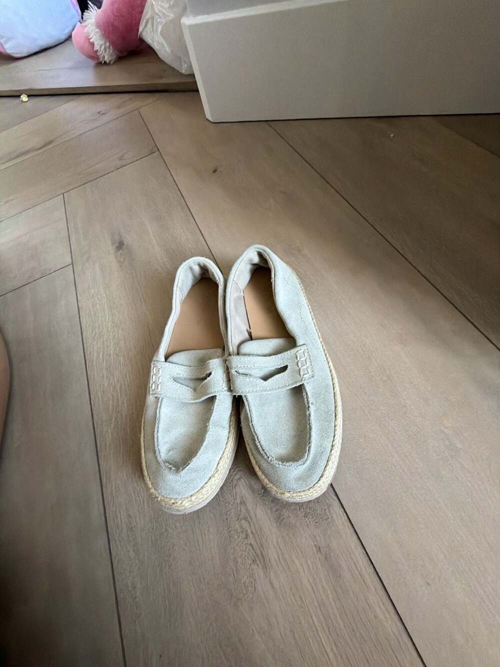 Zara Kids Suede Penny Loafer Espadrilles‎